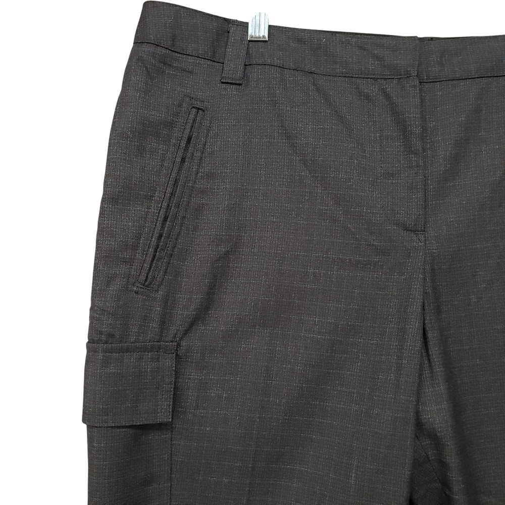 Worthington Straight Leg Pants Women 18 Black Gray Plaid Casual Business 38x31 - Picture 4 of 12